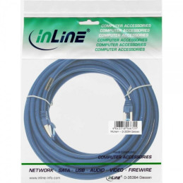 InLine Cavo patch Lan, S FTP(PiMf), Cat.6a, 500MHz, CU, halogenf., blu, 7,5m