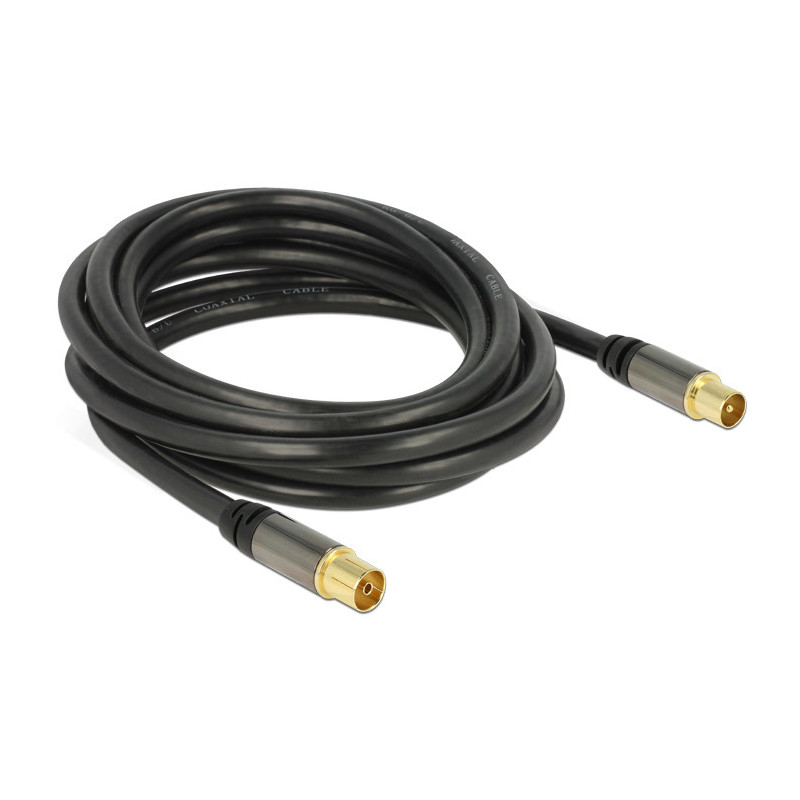 DeLOCK 88924 cavo coassiale RG-6 U 3 m IEC Nero DeLOCK 88924 cavo coassiale RG-6 U 3 m IEC Nero