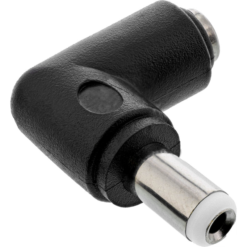 InLine DC Adapter, 5.5x2.5mm DC Plug male female angled InLine DC Adapter, 5.5x2.5mm DC Plug male female angled