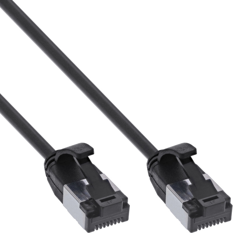 InLine Cavo patch sottile, U FTP, Cat.8.1, TPE senza alogeni, nero 0,25m InLine Cavo patch sottile, U FTP, Cat.8.1, TPE senza alogeni, nero 0,25m