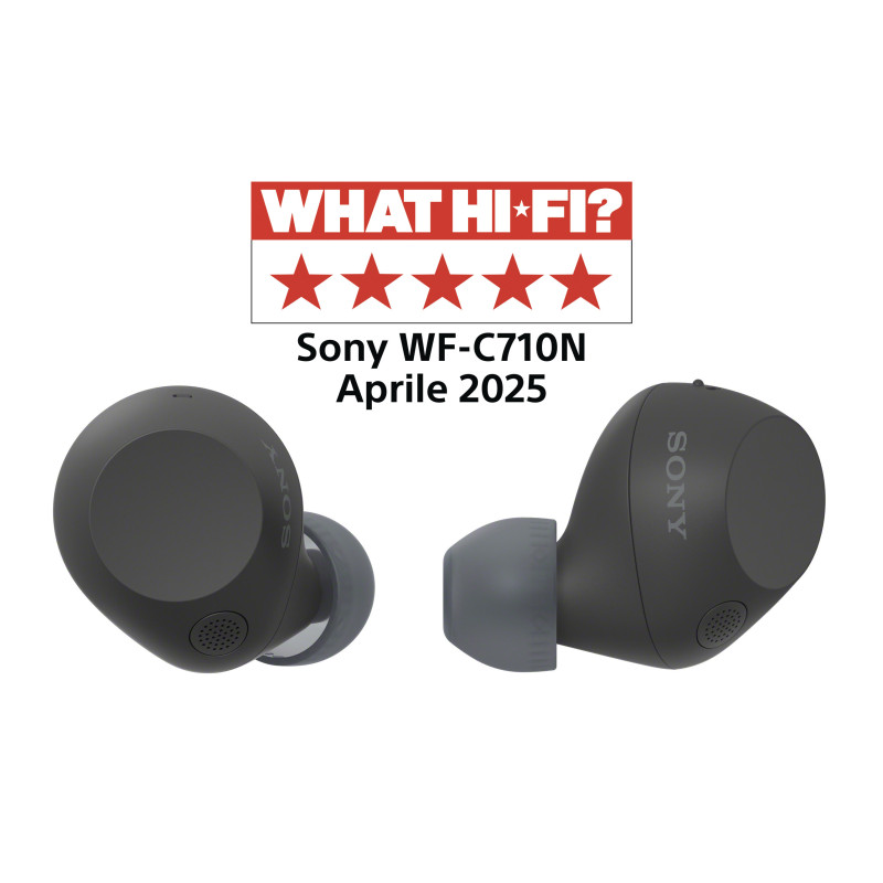 Sony WFC710NB.CE7 cuffia e auricolare True Wireless Stereo (TWS) In-ear Musica e Chiamate USB tipo-C Bluetooth Nero Sony WFC710NB.CE7 cuffia e auricolare True Wireless Stereo (TWS) In-ear Musica e Chiamate USB tipo-C Bluetooth Nero