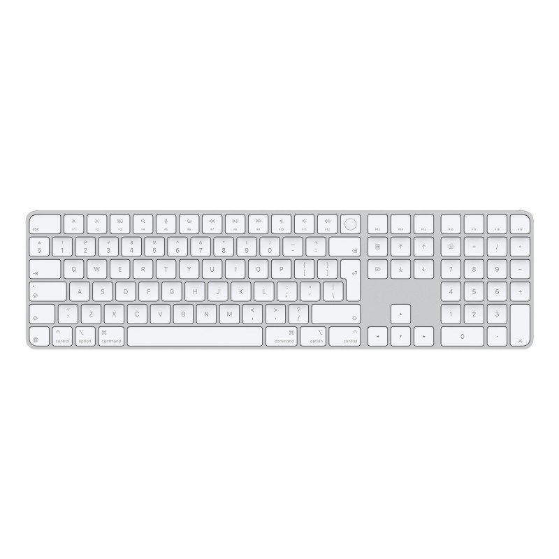 Apple Magic tastiera Universale USB + Bluetooth QWERTY Inglese Bianco Apple Magic tastiera Universale USB + Bluetooth QWERTY Inglese Bianco