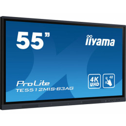 iiyama TE5512MIS-B3AG visualizzatore di messaggi Design chiosco 139,7 cm (55") LCD Wi-Fi 400 cd m² 4K Ultra HD Nero Touch