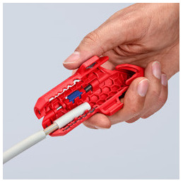 Knipex ErgoStrip pinza spellacavi Blu, Rosso