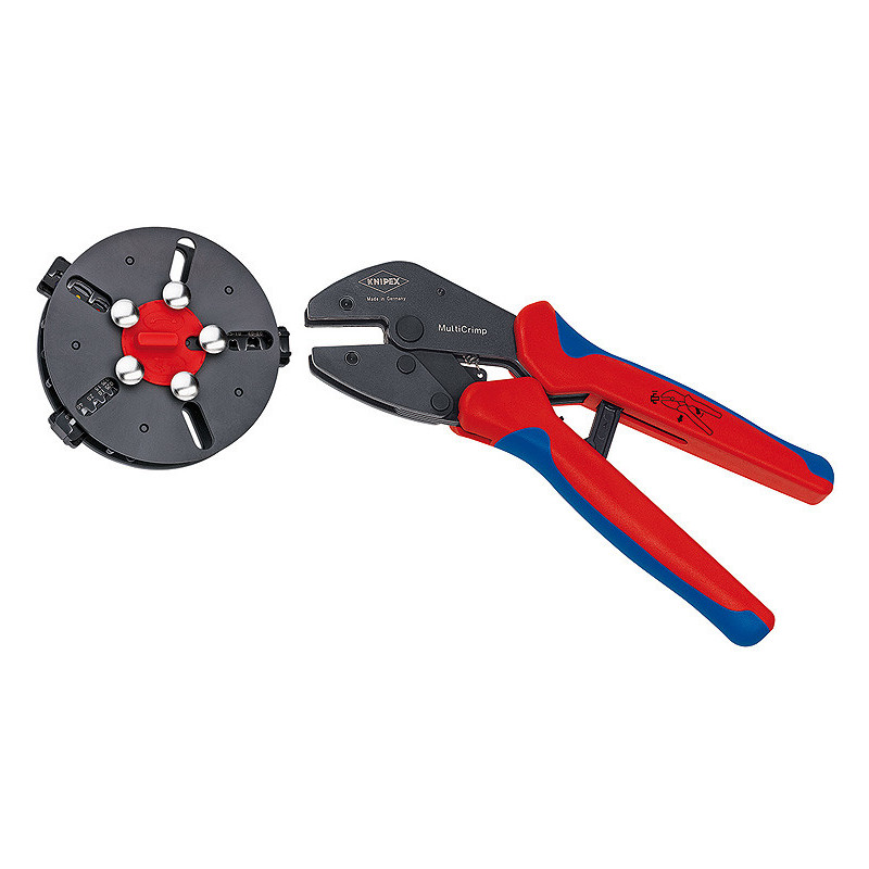Knipex 97 33 01 pinza crimpatrice Spellafili Blu, Rosso Knipex 97 33 01 pinza crimpatrice Spellafili Blu, Rosso