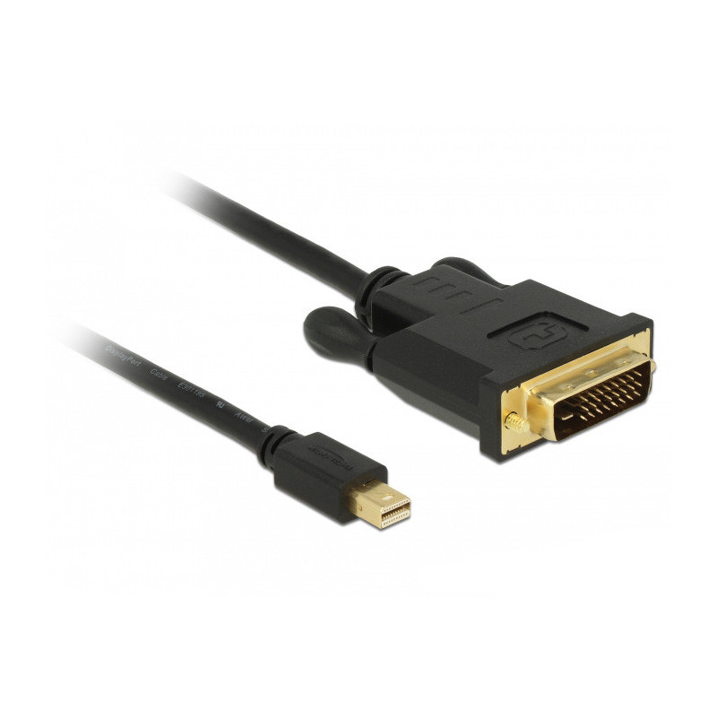 DeLOCK 83990 cavo e adattatore video 3 m Mini DisplayPort DVI-D Nero DeLOCK 83990 cavo e adattatore video 3 m Mini DisplayPort DVI-D Nero