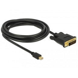 DeLOCK 83990 cavo e adattatore video 3 m Mini DisplayPort DVI-D Nero