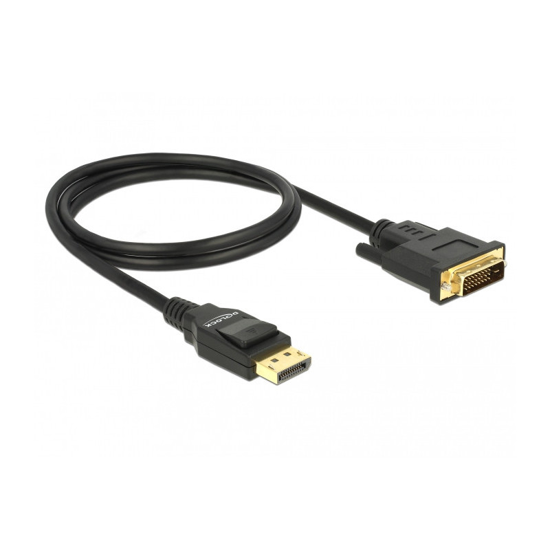 DeLOCK 85312 cavo e adattatore video 1 m DisplayPort DVI-D Nero DeLOCK 85312 cavo e adattatore video 1 m DisplayPort DVI-D Nero