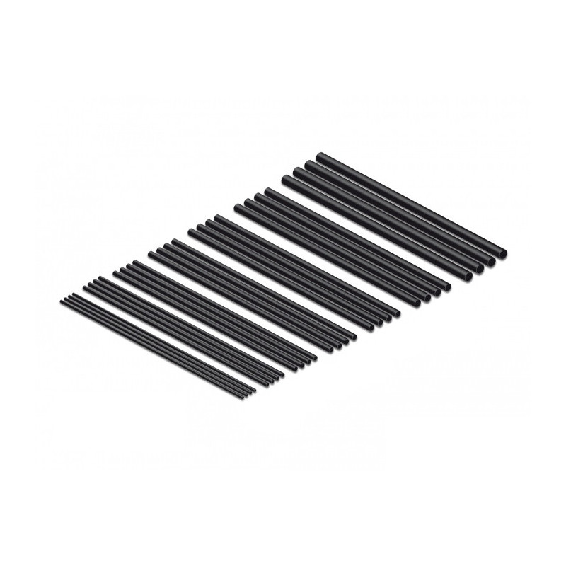 DeLOCK Set di tubi termorestringenti 100 mm 28 pezzi nero DeLOCK Set di tubi termorestringenti 100 mm 28 pezzi nero