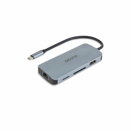 DICOTA D32062 hub di interfaccia USB tipo-C Argento