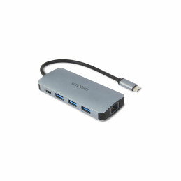 DICOTA D32062 hub di interfaccia USB tipo-C Argento