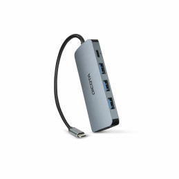 DICOTA D32062 hub di interfaccia USB tipo-C Argento