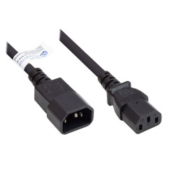 Alcasa P1430-S015 cavo di alimentazione Nero 1,5 m Accoppiatore C14 Accoppiatore C13