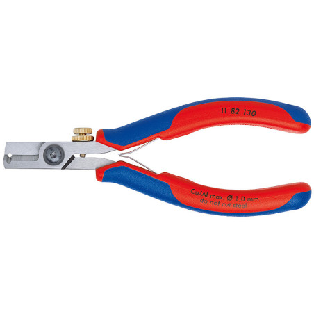 Knipex 11 82 130 pinza spellacavi Blu, Rosso