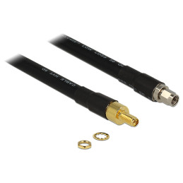 DeLOCK 0.4m RP-SMA RP-SMA cavo coassiale 0,4 m Nero