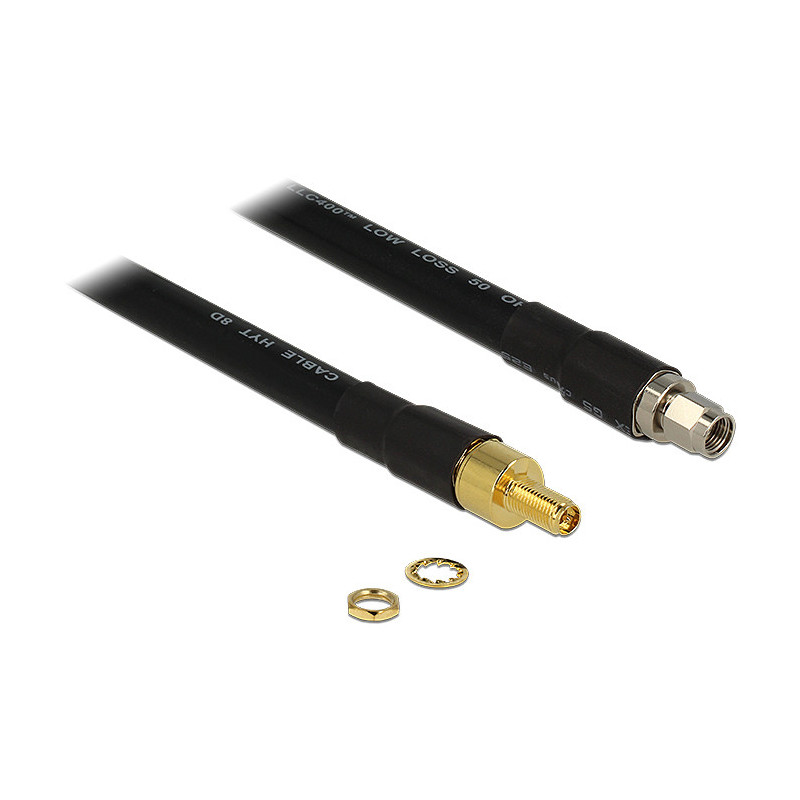 DeLOCK 0.4m RP-SMA RP-SMA cavo coassiale 0,4 m Nero DeLOCK 0.4m RP-SMA RP-SMA cavo coassiale 0,4 m Nero