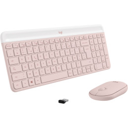 Logitech 920-011316 tastiera Mouse incluso Ufficio RF Wireless AZERTY Francese Rosa