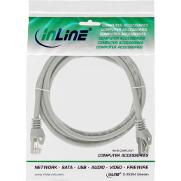 InLine Cavo Rete Lan, F UTP, Cat.5e, 2m, Patch Ethernet PVC, CU (100% rame)