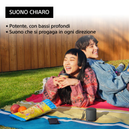 Sony SRS-XB100 - Speaker Wireless Bluetooth, portatile, leggero, compatto, da esterno, da viaggio, resistente IP67 impermeabile