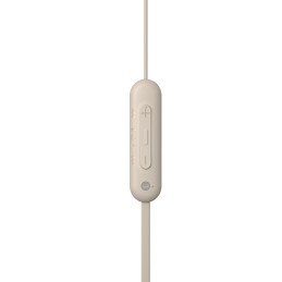 Sony WI-C100 Auricolare Wireless In-ear Musica e Chiamate Bluetooth Beige