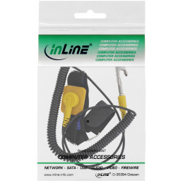 InLine Braccialetto antistatico, cinturino regolabile, cavo terra coccodrillo