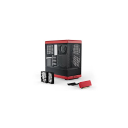 HYTE Y40 Midi Tower Nero, Rosso
