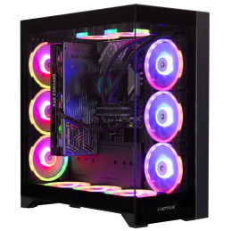 CAPTIVA 89514 PC stazione di lavoro AMD Ryzen™ 7 64 GB DDR5-SDRAM 2 TB SSD NVIDIA GeForce RTX 5090 Windows 11 Home Nero