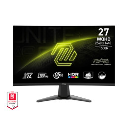 MSI MAG 27CQ6FDE Monitor PC 68,6 cm (27") 2560 x 1440 Pixel Wide Quad HD LED Nero