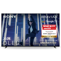 Sony BRAVIA 8 165,1 cm (65") 4K Ultra HD Smart TV Wi-Fi Nero, Argento