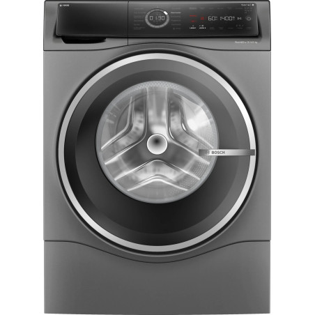 Bosch Serie 8 WNC254AS0 lavasciuga Libera installazione Caricamento frontale Acciaio inox D