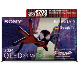 Sony BRAVIA 9 QLED (XR l Mini LED) 85 Pollici 4K HDR Google Smart TV (2024) | Gaming Menu per PlayStation 5, IMAX Enhanced,