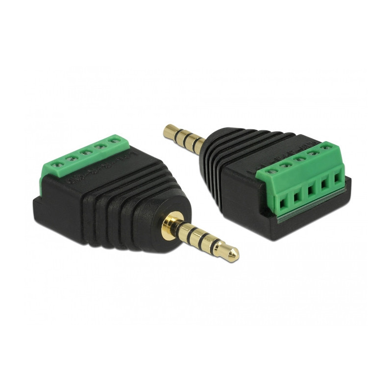 DeLOCK 65947 adattatore per inversione del genere dei cavi 3.5 mm Morsettiera Nero, Verde DeLOCK 65947 adattatore per inversione del genere dei cavi 3.5 mm Morsettiera Nero, Verde