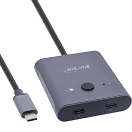 InLine USB-C switch bidirezionale, 10Gb s, 100W
