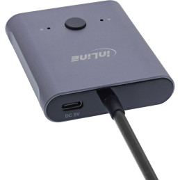 InLine USB-C switch bidirezionale, 10Gb s, 100W
