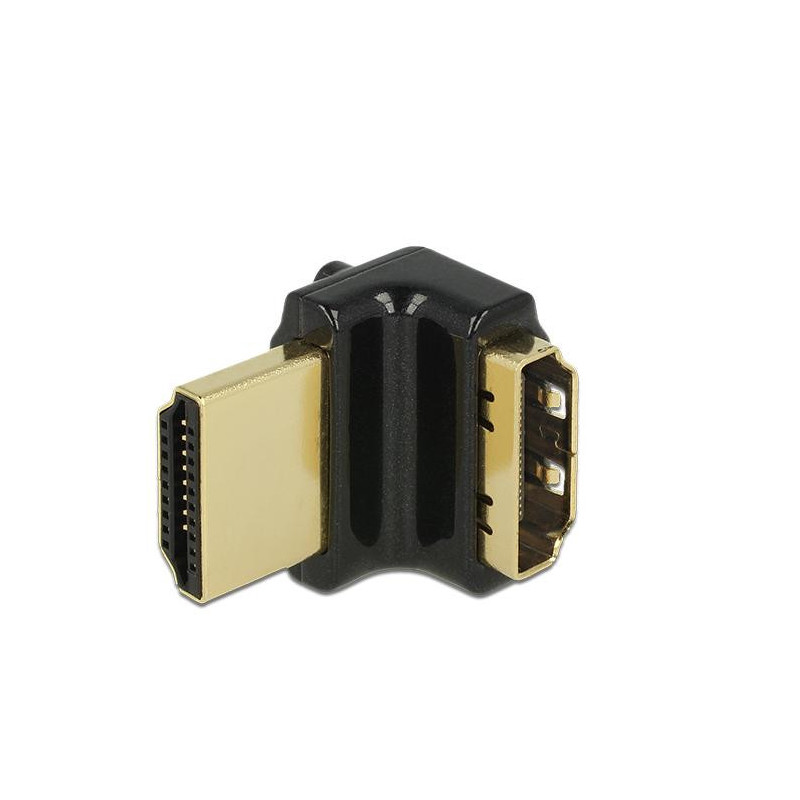 DeLOCK HDMI-A HDMI-A, F M, 90° Nero DeLOCK HDMI-A HDMI-A, F M, 90° Nero