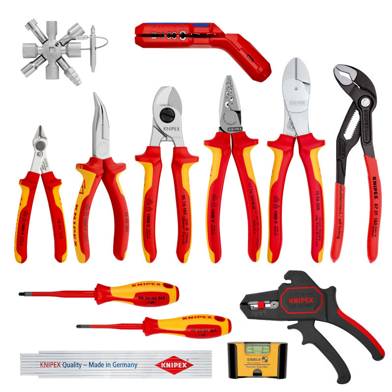 Knipex 00 20 90 V02 set di strumenti meccanici 13 strumenti Knipex 00 20 90 V02 set di strumenti meccanici 13 strumenti