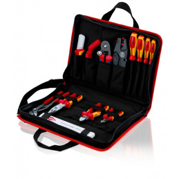 Knipex 00 21 11 cassetta per attrezzi Nero, Rosso Poliestere