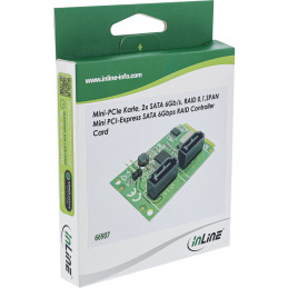 InLine Scheda Mini-PCIe 2.0, 2x SATA 6Gb s, RAID 0,1,SPAN