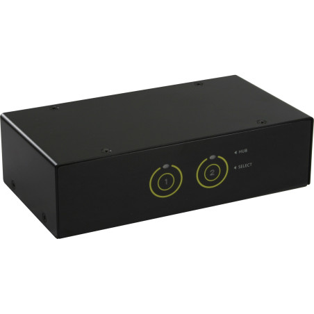 InLine KVM Switch, 2 porte, USB 3.0 HDMI Audio, FullHD, Hub 2x USB 3.0