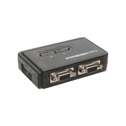 InLine KVM Switch, 2 porte, USB VGA, Audio, Kit cavi inclusi