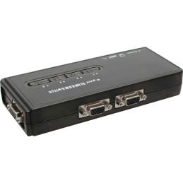 InLine KVM Switch, 4 porte, USB VGA, Kit cavi inclusi