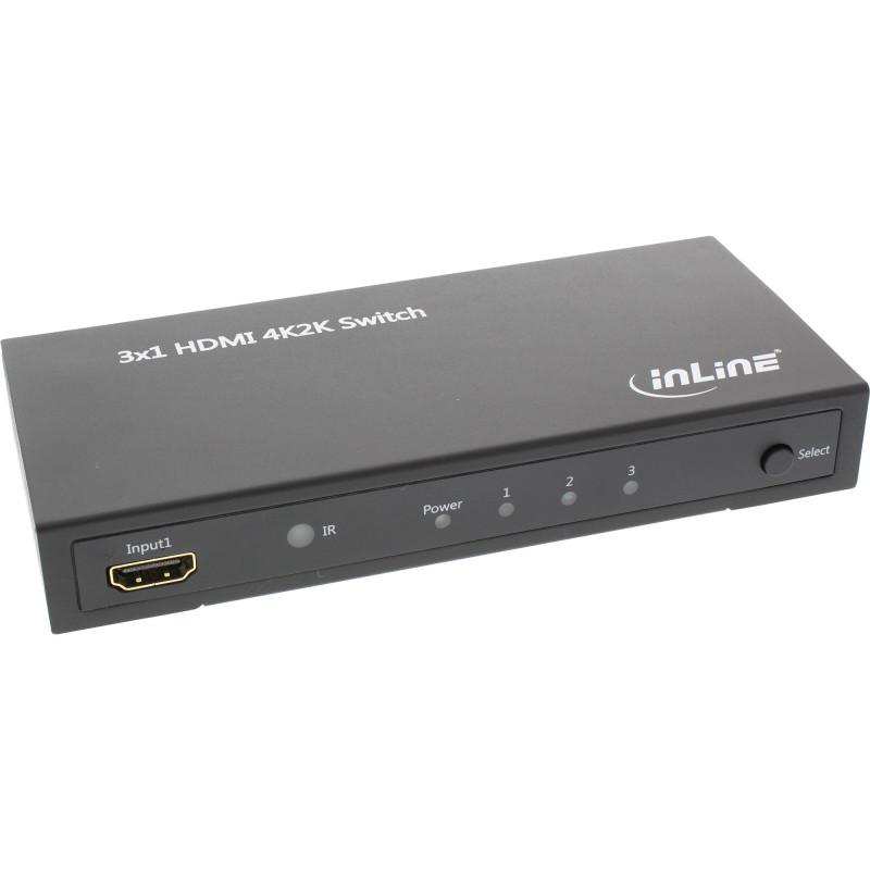 InLine HDMI Switch 3 porte, 4K2K, 3D, LPCM, DTS, DTS-HD InLine HDMI Switch 3 porte, 4K2K, 3D, LPCM, DTS, DTS-HD