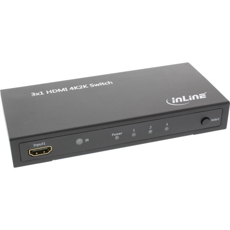 InLine HDMI Switch 3 porte, 4K2K, 3D, LPCM, DTS, DTS-HD
