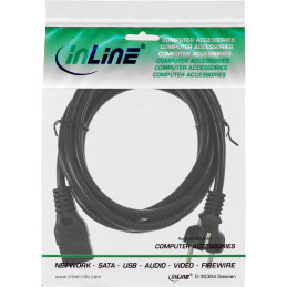 InLine Cavo alimentazione spina Shu.cko presa C19, nero, 3m