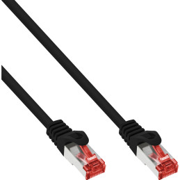 InLine Cavo patch Lan, S FTP (PiMf), Cat.6, 250Mhz, PVC, CCA, nero, 0,25m