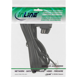 InLine Cavo adattatore da RJ12 maschio a TAE-N maschio, ponticellato, 3m