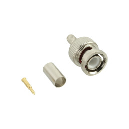 InLine Spina BNC RG59 per cavi video a crimpare
