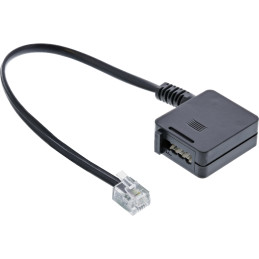 InLine Cavo adattatore RJ11 (6P4C) maschio a TAE-F femmina, 20cm
