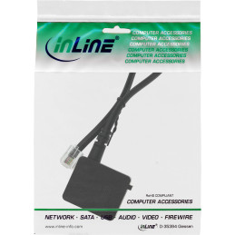 InLine Cavo adattatore RJ11 (6P4C) maschio a TAE-F femmina, 20cm