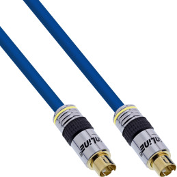 InLine Cavo S-VHS, PREMIUM, dorato, mini DIN a 4pin, 10m